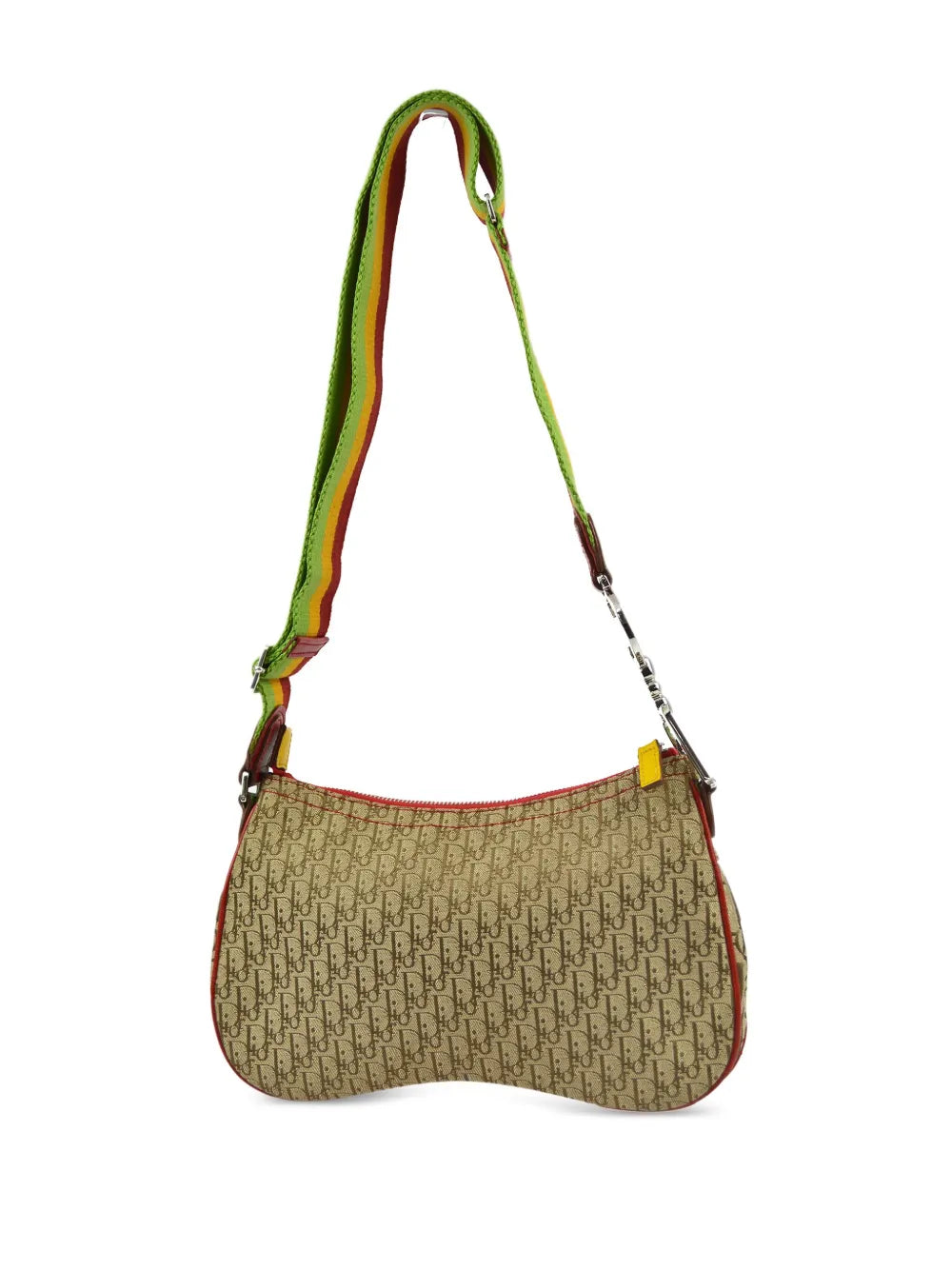 Christian Dior Pre Owned 2004 Rasta Trotter Saddle Shoulder Bag