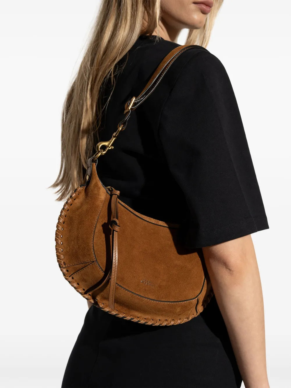 Isabel Marant Oskan Moon Suede Shoulder Bag
