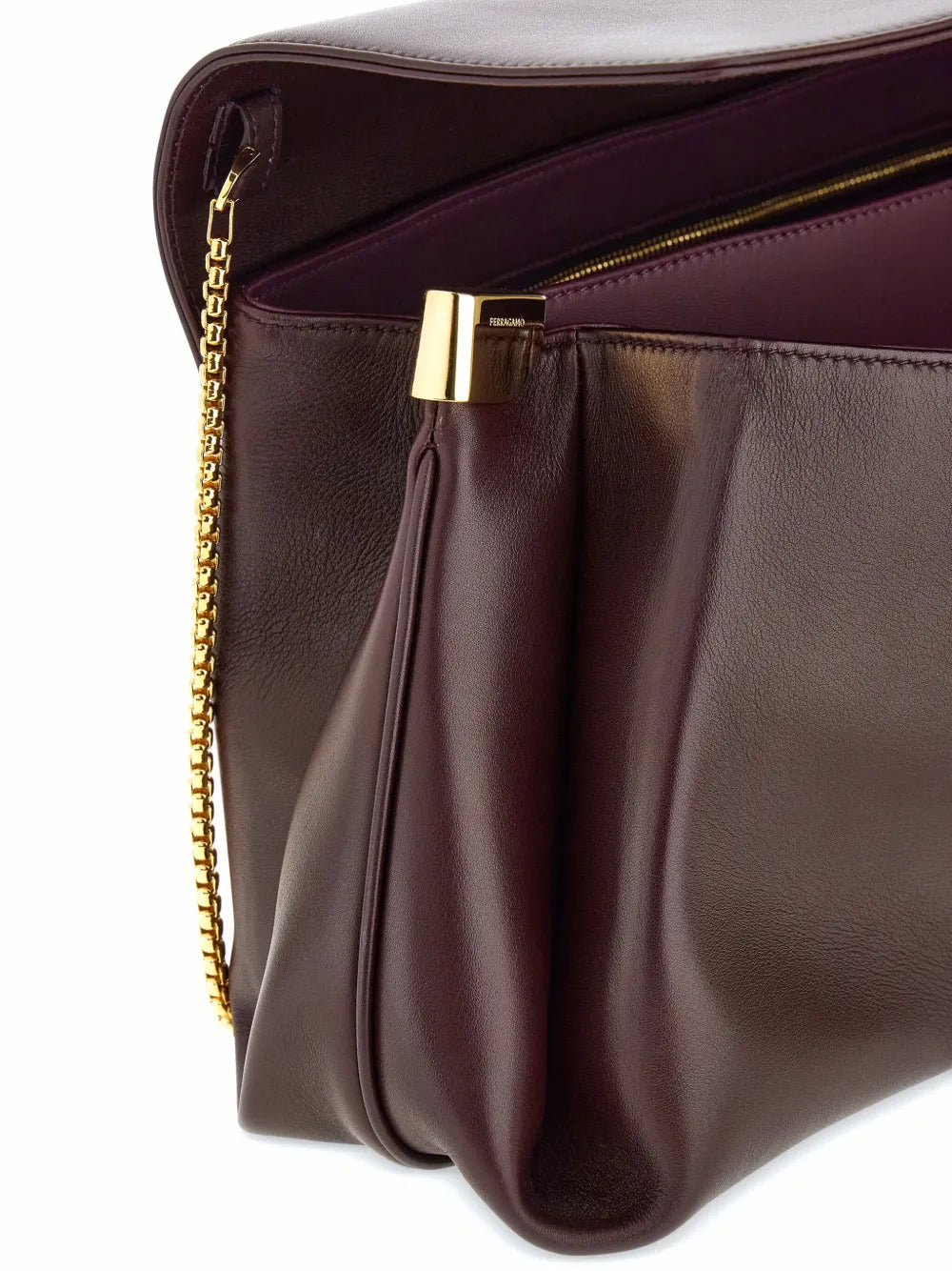 Ferragamo Large Front Flap Soulder Bag