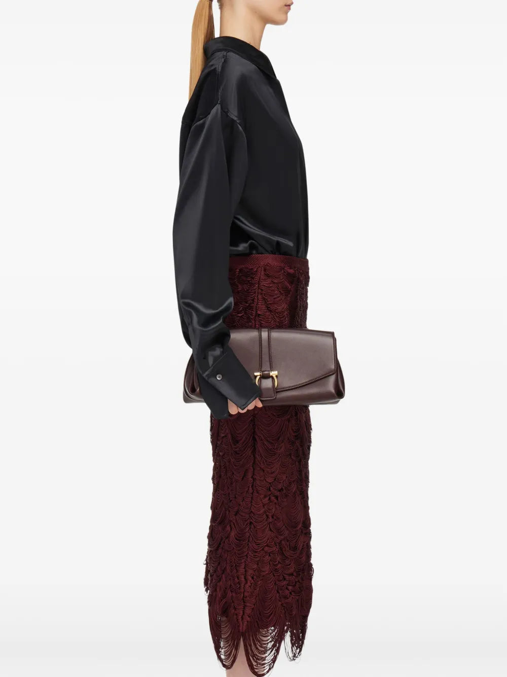 Ferragamo Medium Front Flap Soulder Bag
