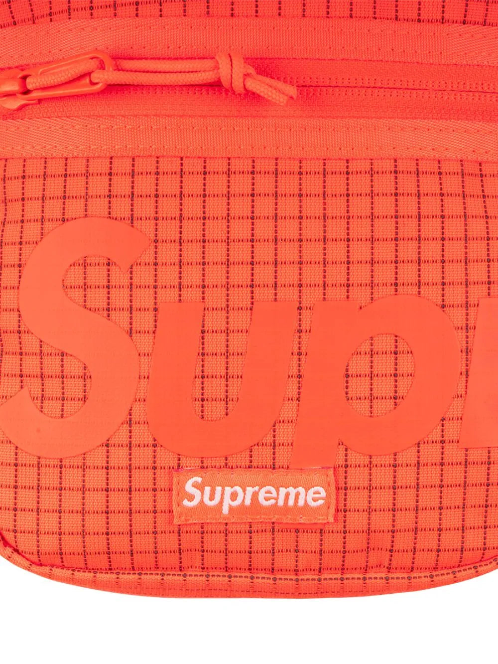 Supreme Logo Print Grid Pattern Shoulder Bag