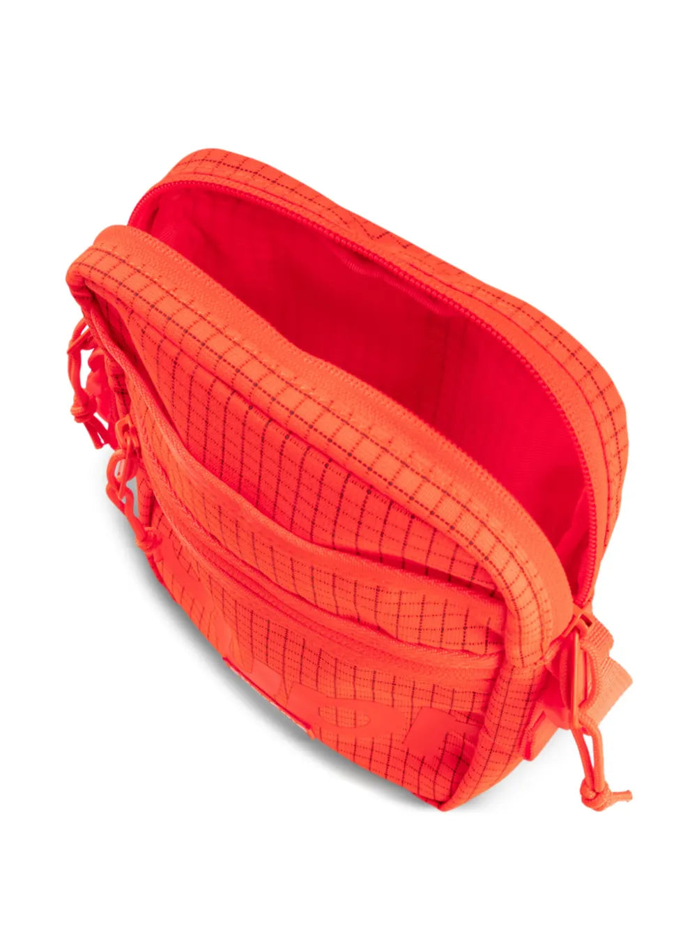 Supreme Logo Print Grid Pattern Shoulder Bag