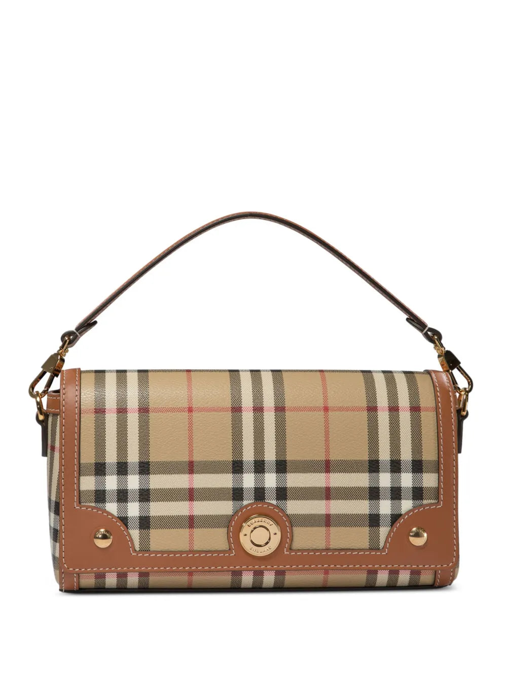 Burberry Vintage Check Logo Plaque Shoulder Bag