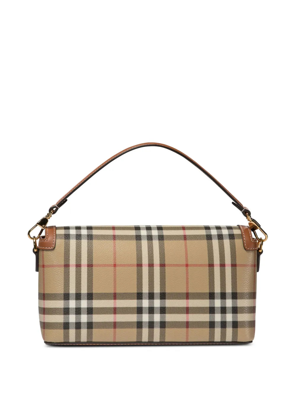 Burberry Vintage Check Logo Plaque Shoulder Bag