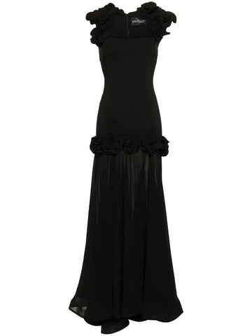 Ana Radu Floral Applique Dress