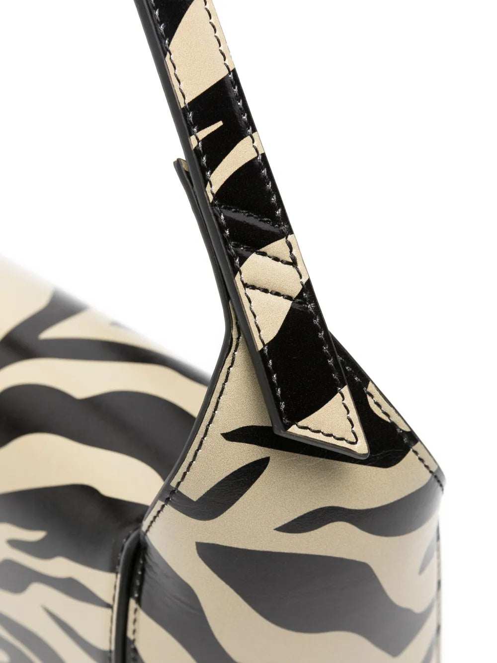 The Attico 77 Zebra Print Shoulder Bag