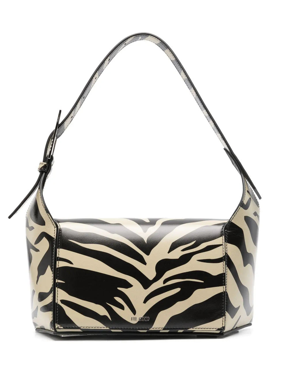 The Attico 77 Zebra Print Shoulder Bag