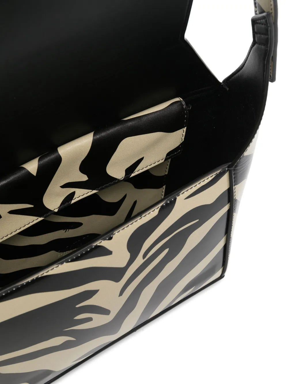 The Attico 77 Zebra Print Shoulder Bag