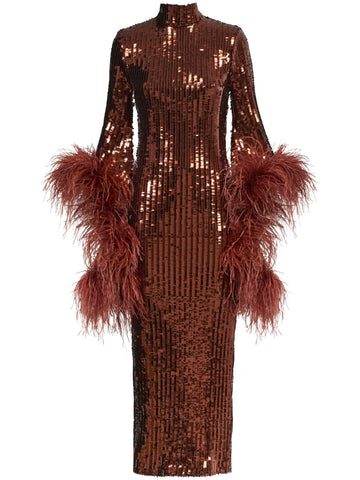 Taller Marmo Del Rio Disco Sequinned Midi Dress