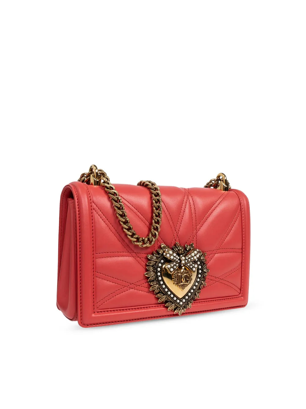 Dolce Gabbana Medium Devotion Quilted Shoulder Bag