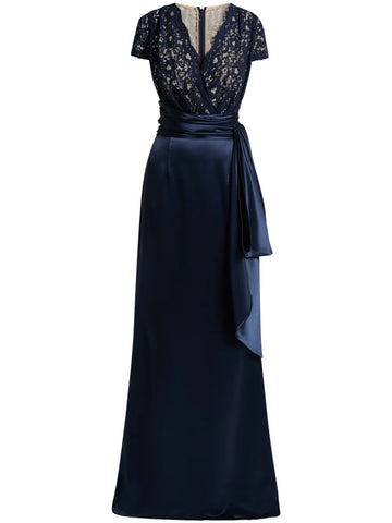Talbot Runhof V Neck Gown