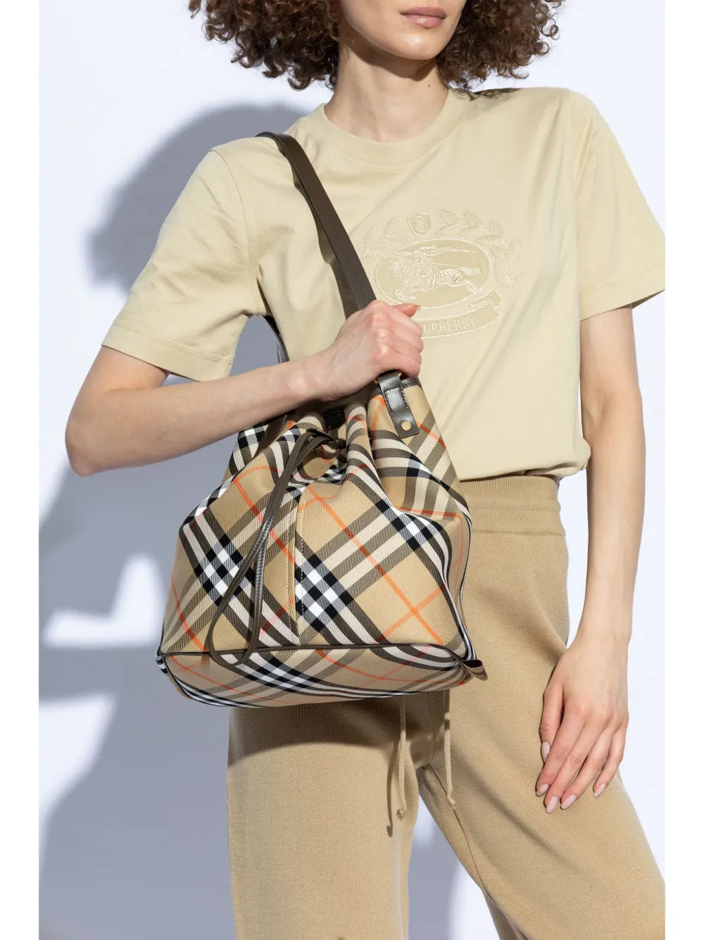 Burberry Vintage Check Bucket Shoulder Bag