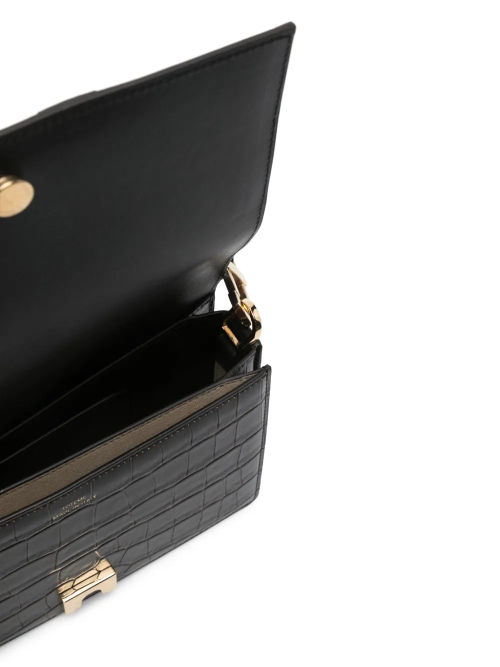Toteme T Flap Crocodile Embossed Mini Bag