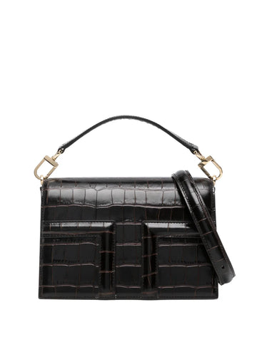 Toteme T Flap Crocodile Embossed Mini Bag