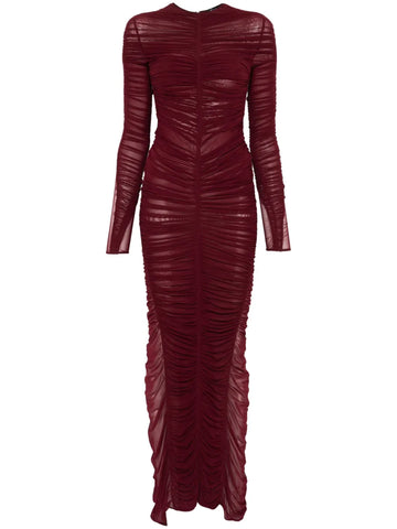 Mugler Ruched Maxi Dress