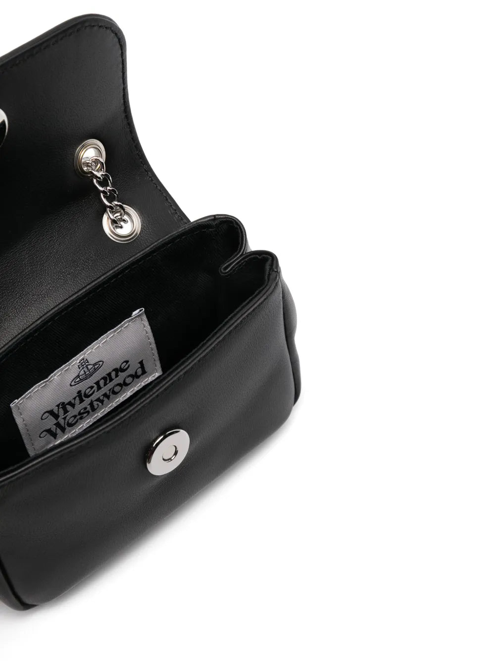 Vivienne Westwood Small Orb Plaque Leather Shoulder Bag