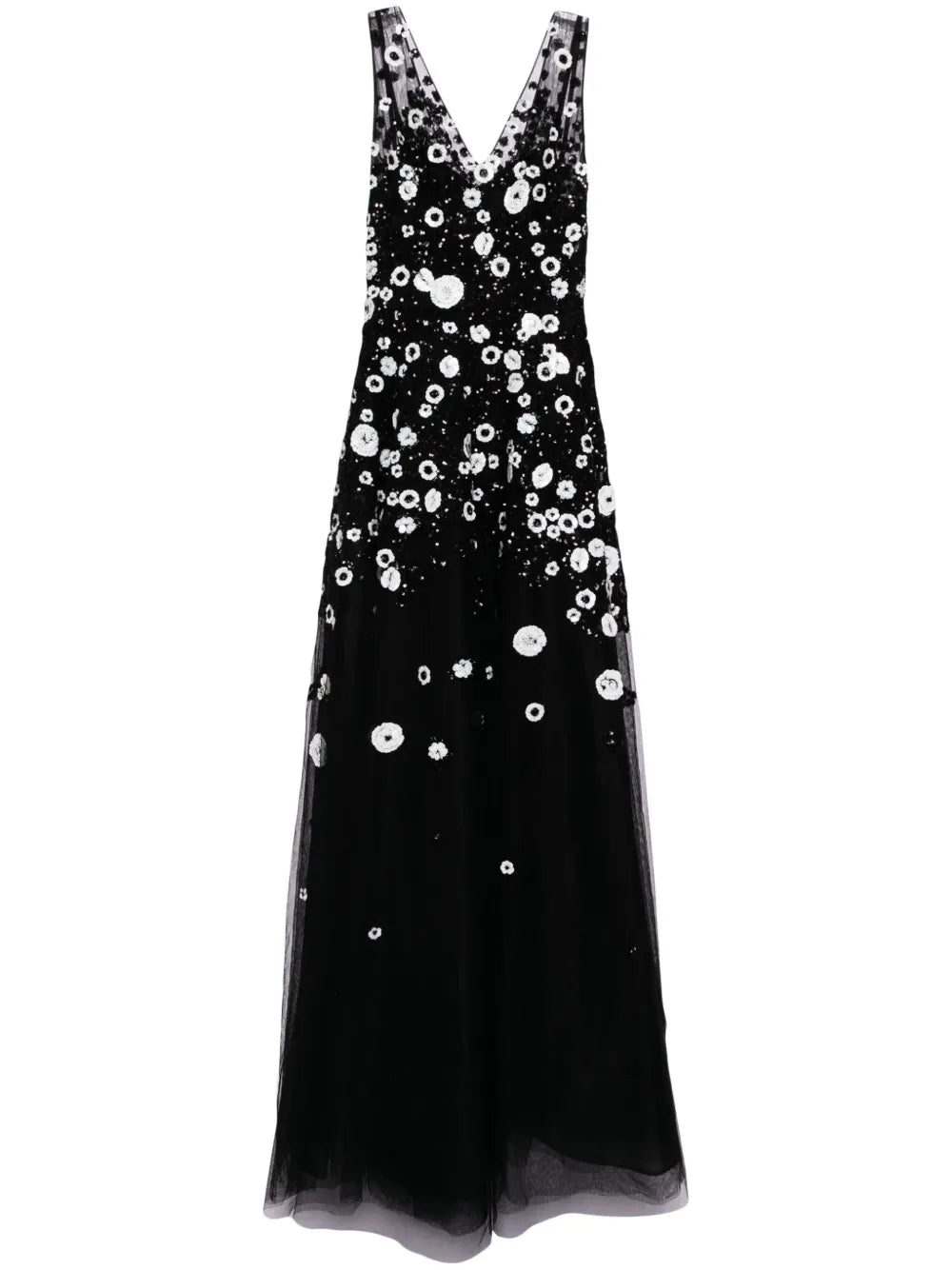 Saiid Kobeisy Bead Embellished Tulle Gown