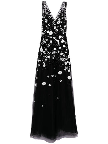 Saiid Kobeisy Bead Embellished Tulle Gown