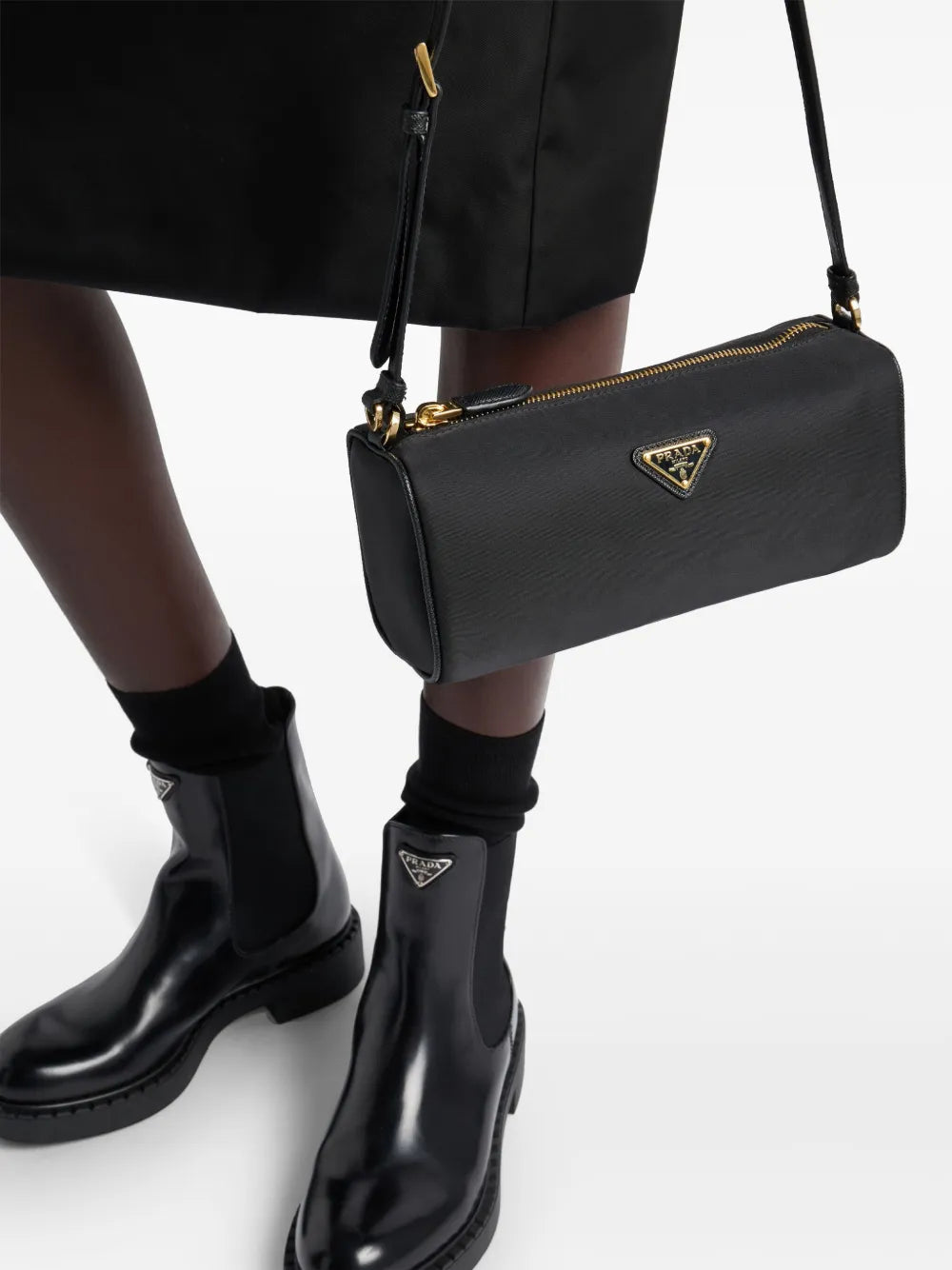 Prada Triangle Logo Pouch