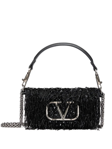 Valentino Garavani Small Loco Embroidered Shoulder Bag