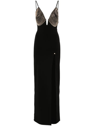 Nissa Fringe Detail Maxi Dress