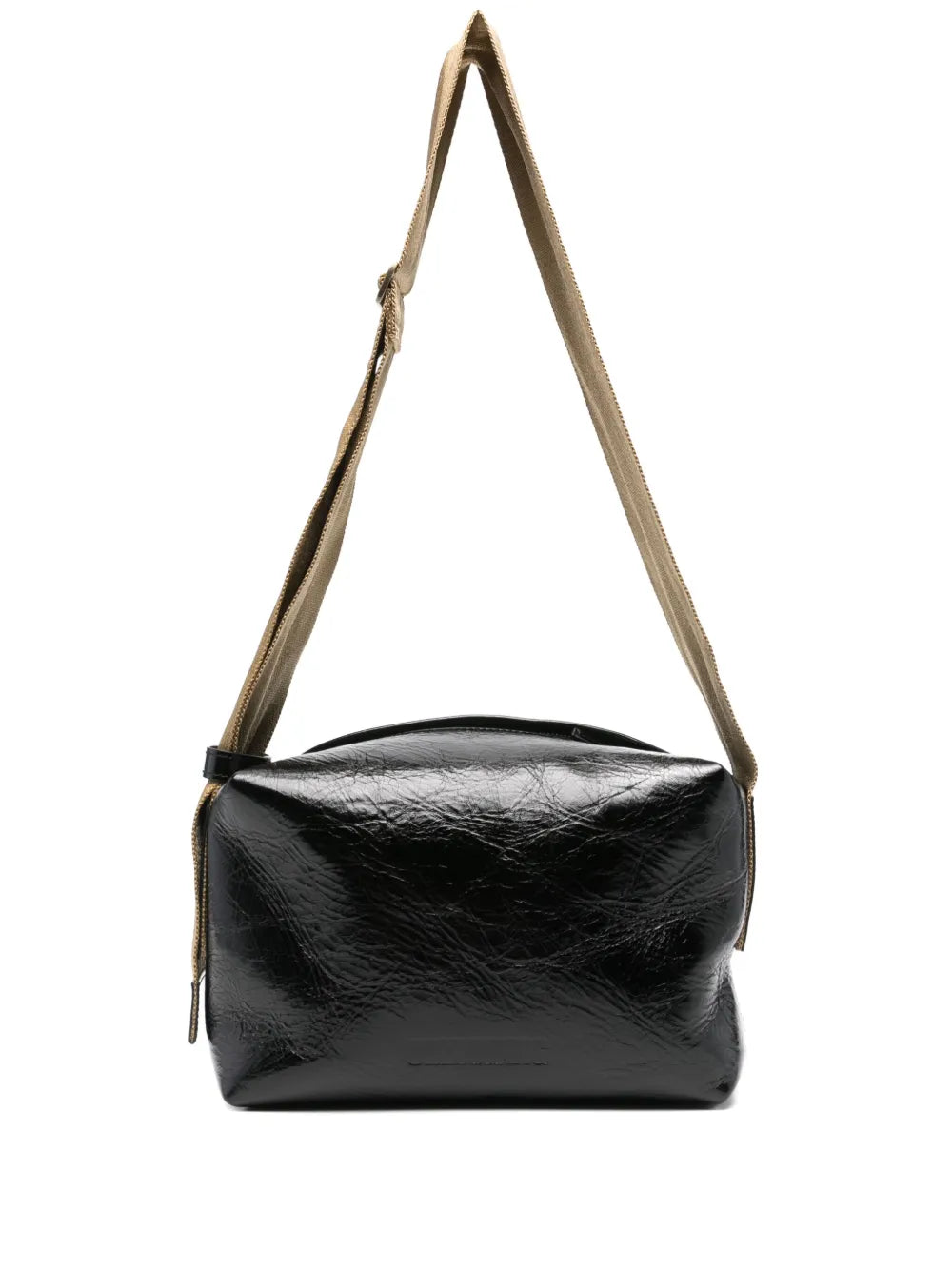 Uma Wang Logo Debossed Shoulder Bag