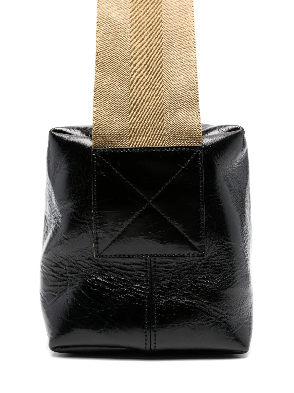 Uma Wang Logo Debossed Shoulder Bag