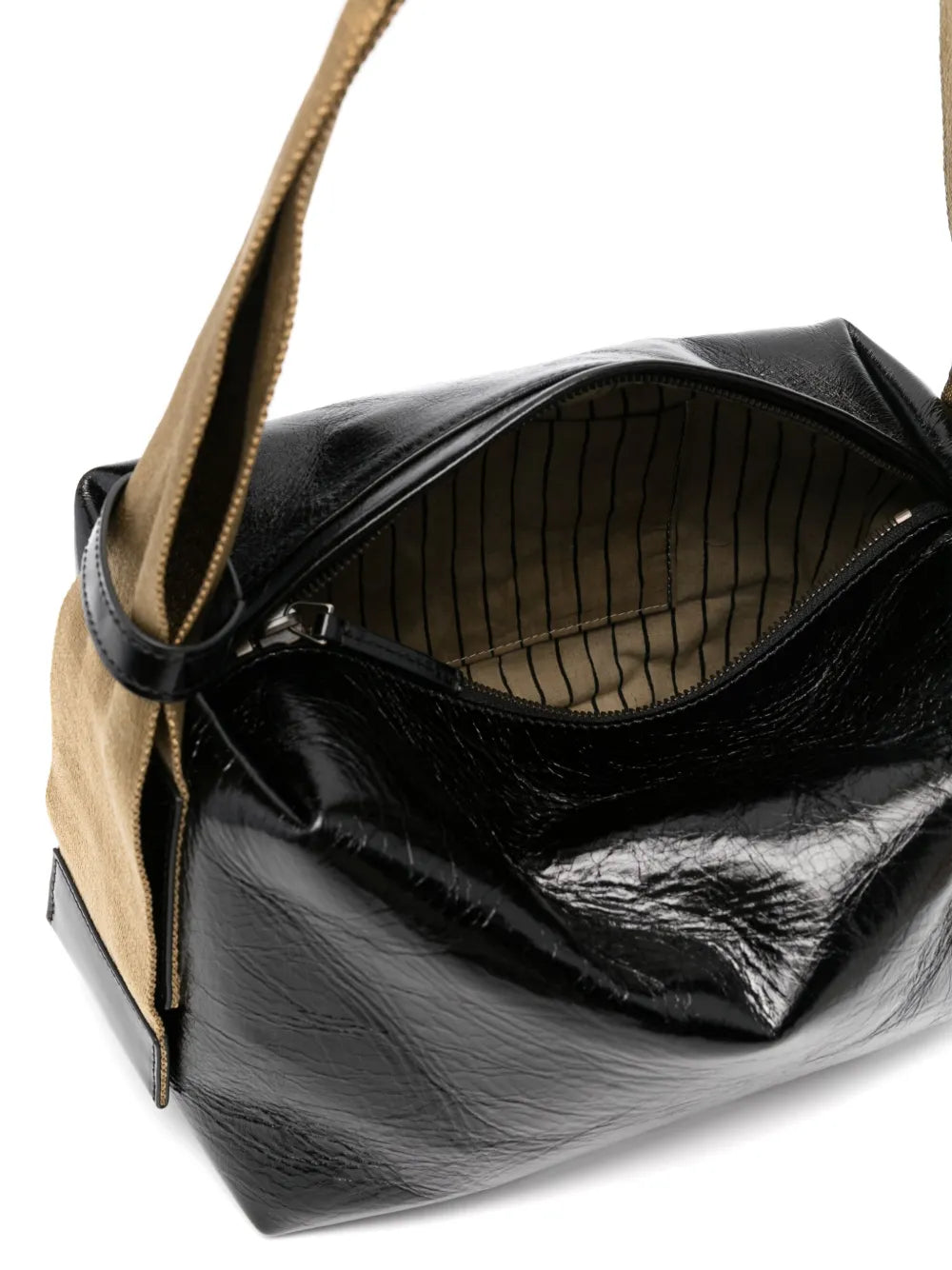 Uma Wang Logo Debossed Shoulder Bag