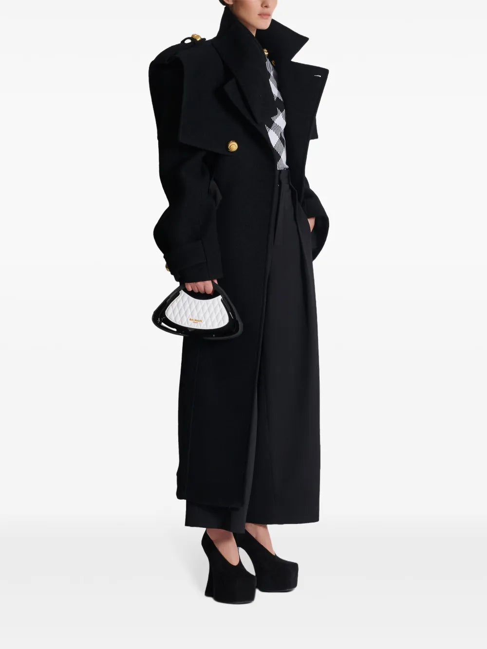 Balmain Jolie Madame Two Tone Shoulder Bag