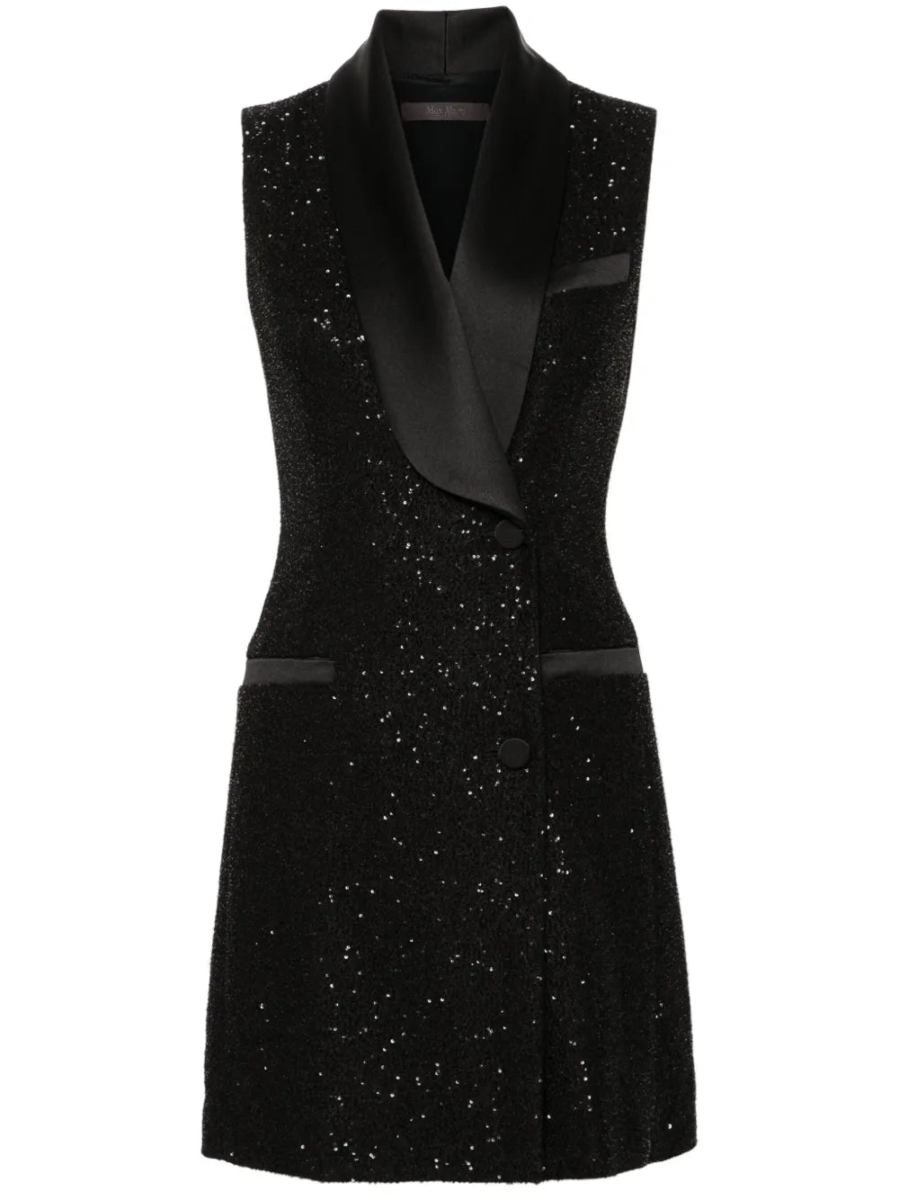 Max Mara Sequinned Sleeveless Dress