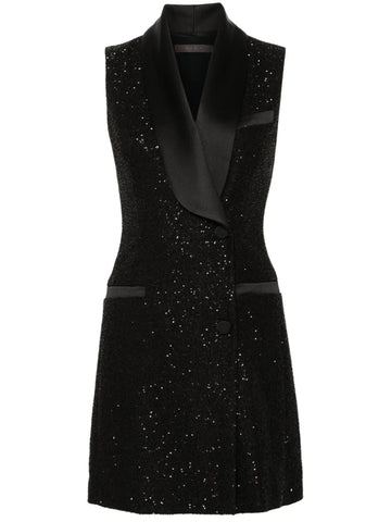 Max Mara Sequinned Sleeveless Dress