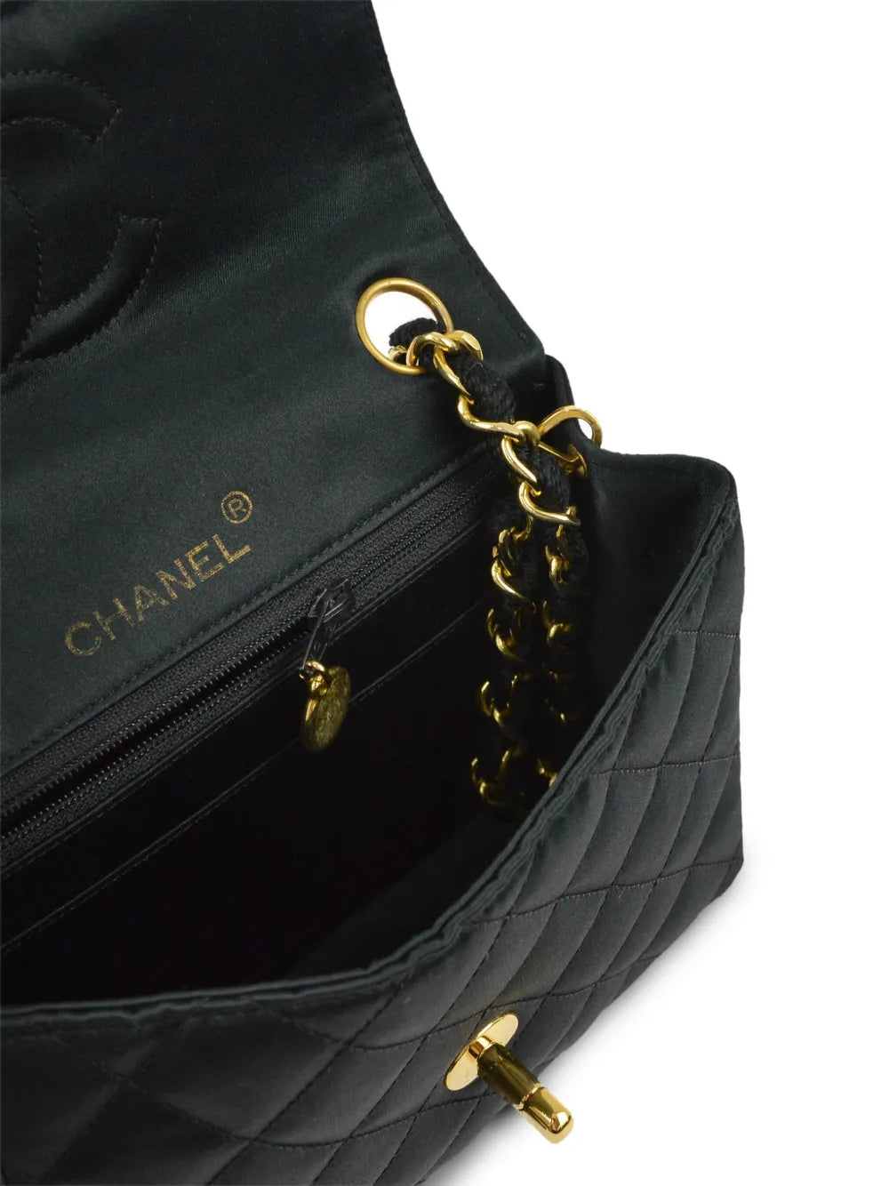 Chanel Pre Owned 1990 Mini Classic Square Flap 17 Shoulder Bag
