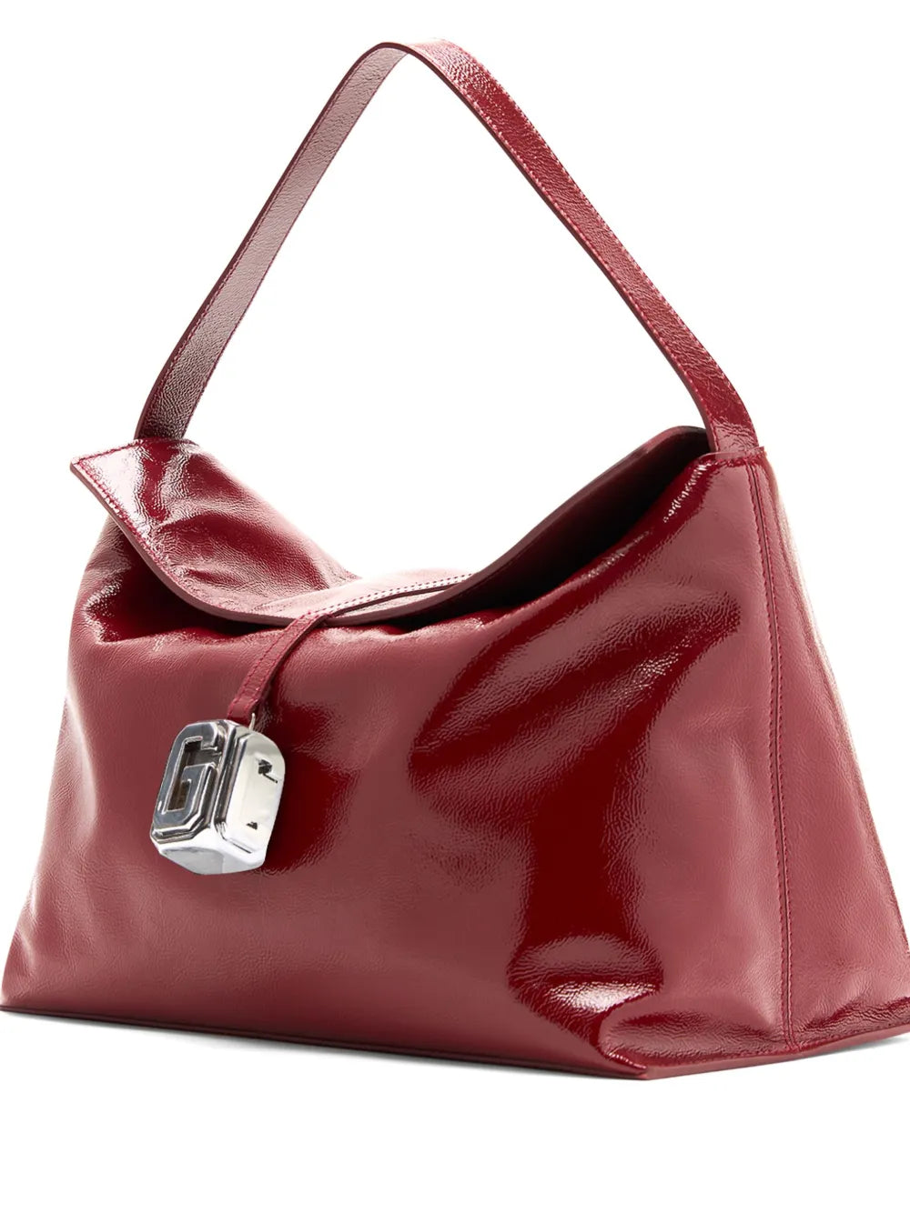 Gcds Large Leather Comma Bag