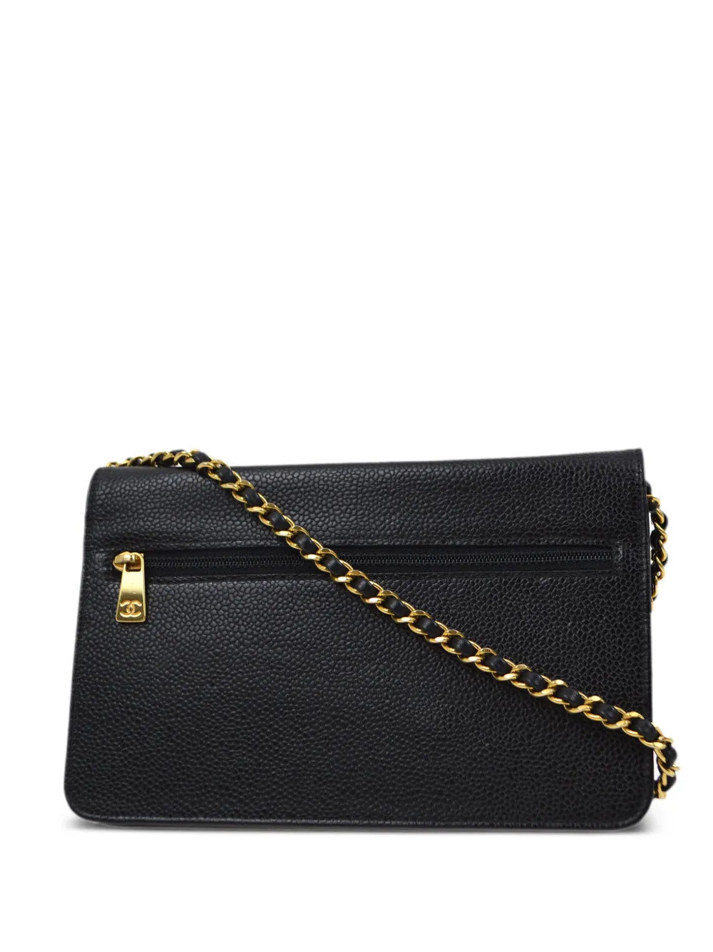 Chanel Pre Owned 2000 Cc Stitch Wallet On Chain