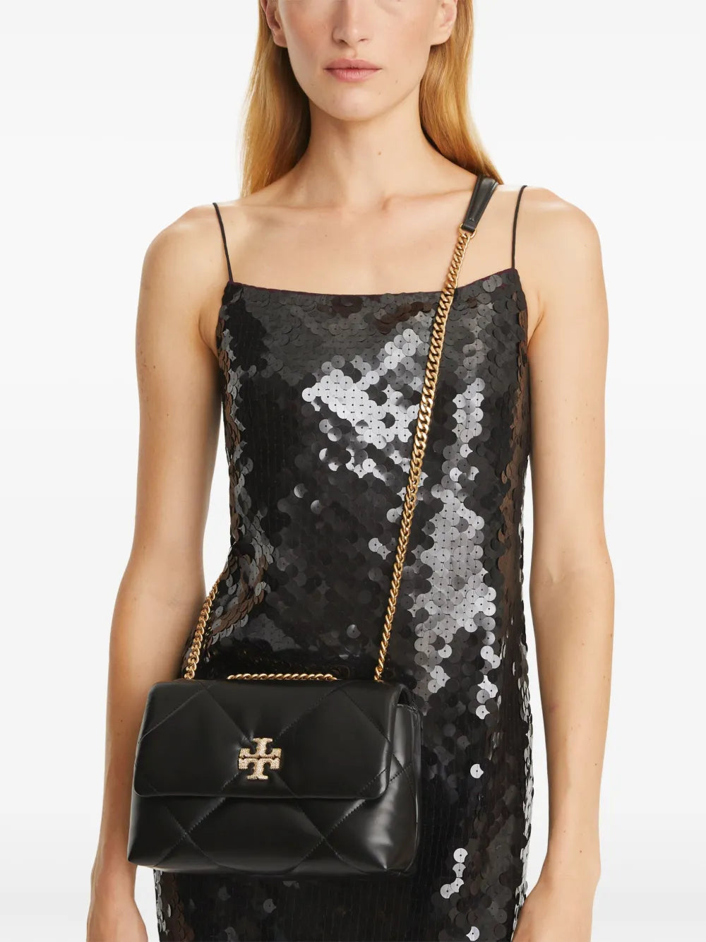 Tory Burch Small Kira Diamond Quilted Pav Convertible Shoulder Bag