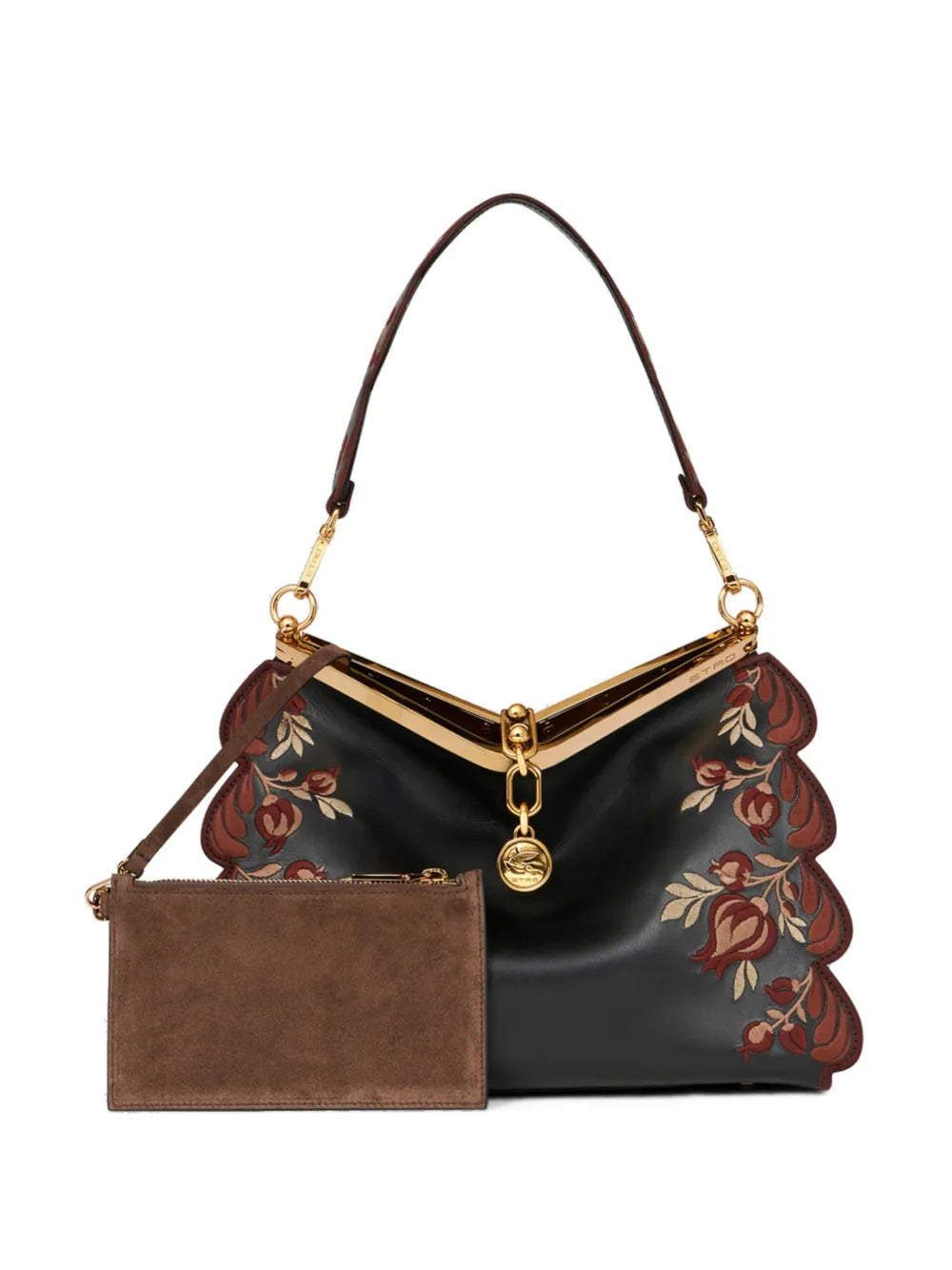 Etro Medium Embroidered Vela Shoulder Bag