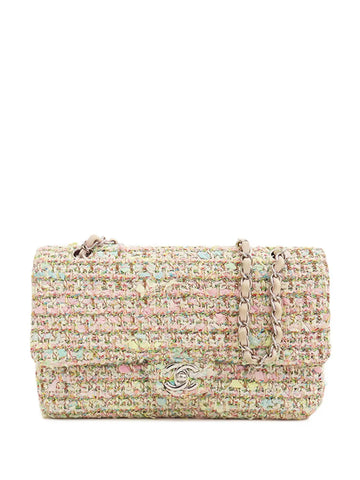 Chanel Pre Owned 2004 2005 Medium Classic Tweed Double Flap Shoulder Bag