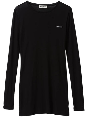 Miu Miu Long Sleeve Mini Dress