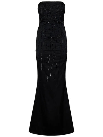 Room76 Crystal Embellished Satin Gown