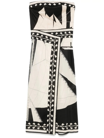 Johanna Ortiz Sailboats Pontoon Afternoon Midi Dress