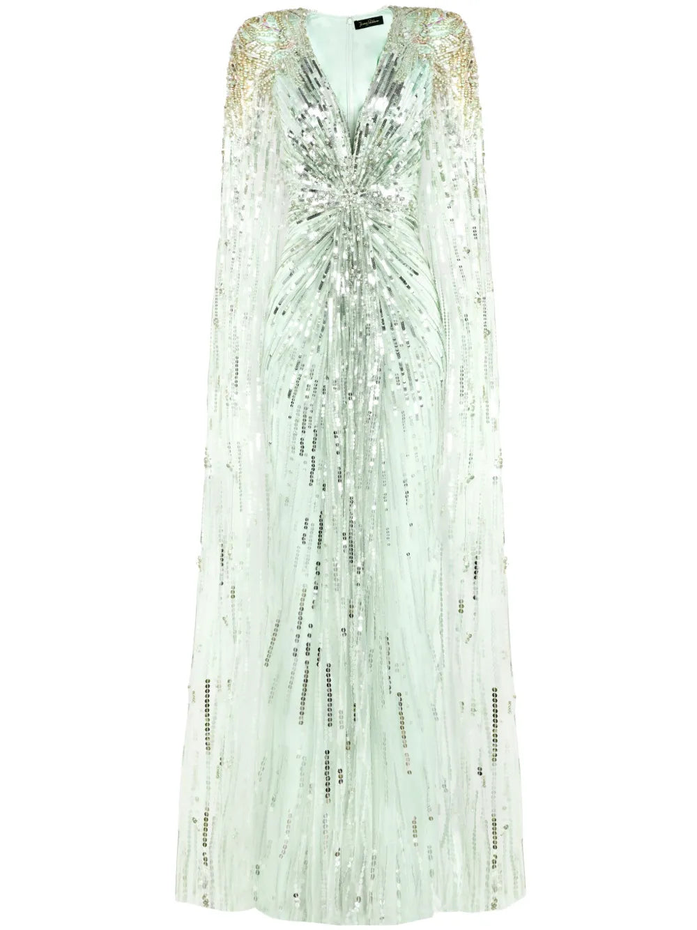 Jenny Packham Gold Rush Sequin Embellished Gown