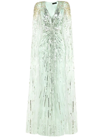 Jenny Packham Gold Rush Sequin Embellished Gown