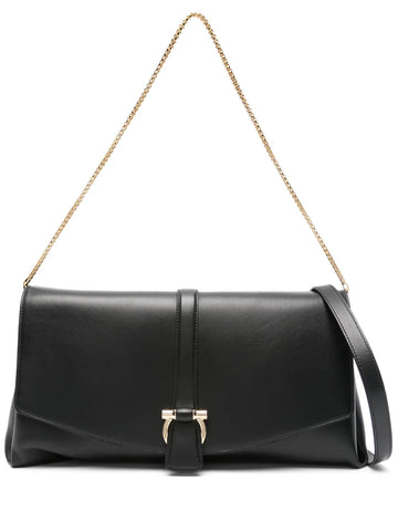 Ferragamo Gancini Buckle Shoulder Bag