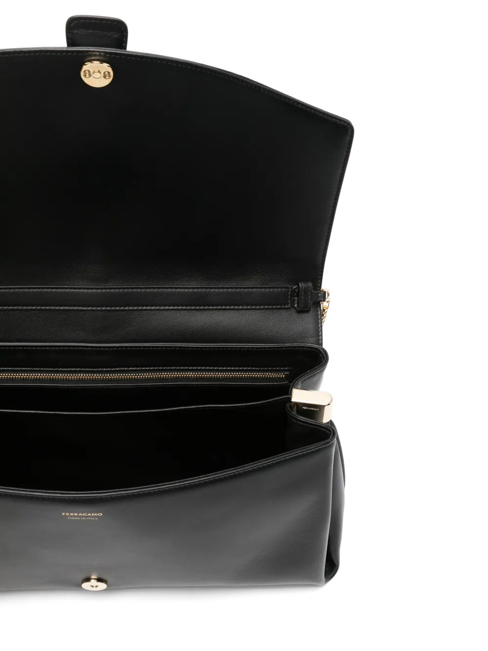 Ferragamo Gancini Buckle Shoulder Bag