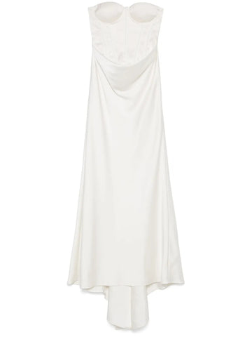 Rotate Birger Christensen Satin Pearl Maxi Dress