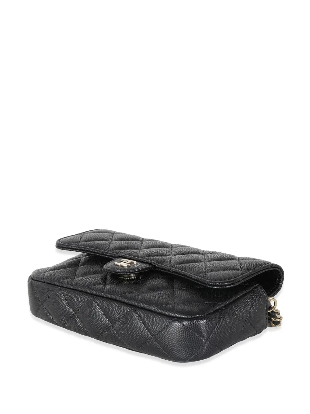 Chanel Pre Owned Diamond Quilted Phone Holder