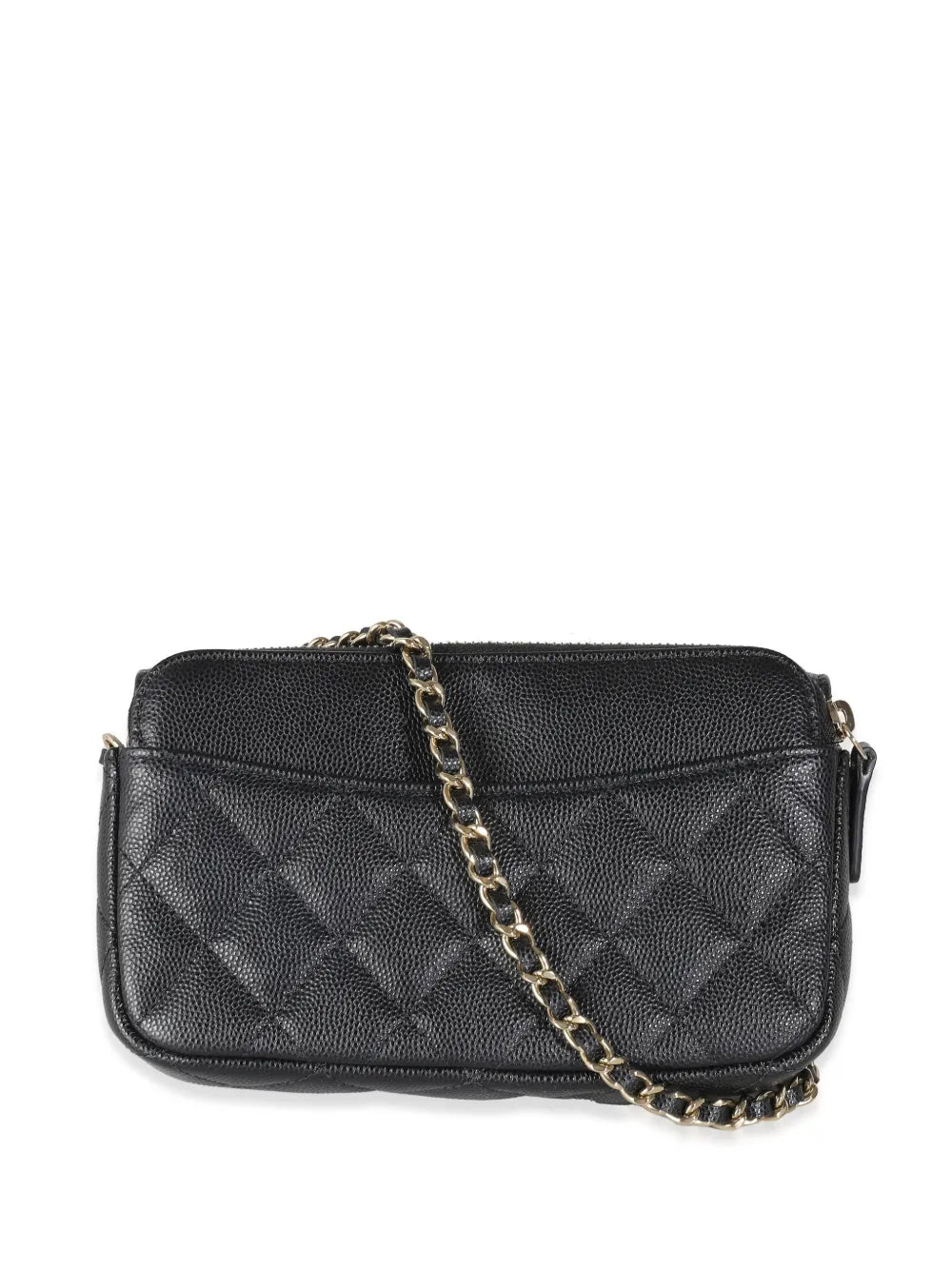 Chanel Pre Owned Diamond Quilted Phone Holder