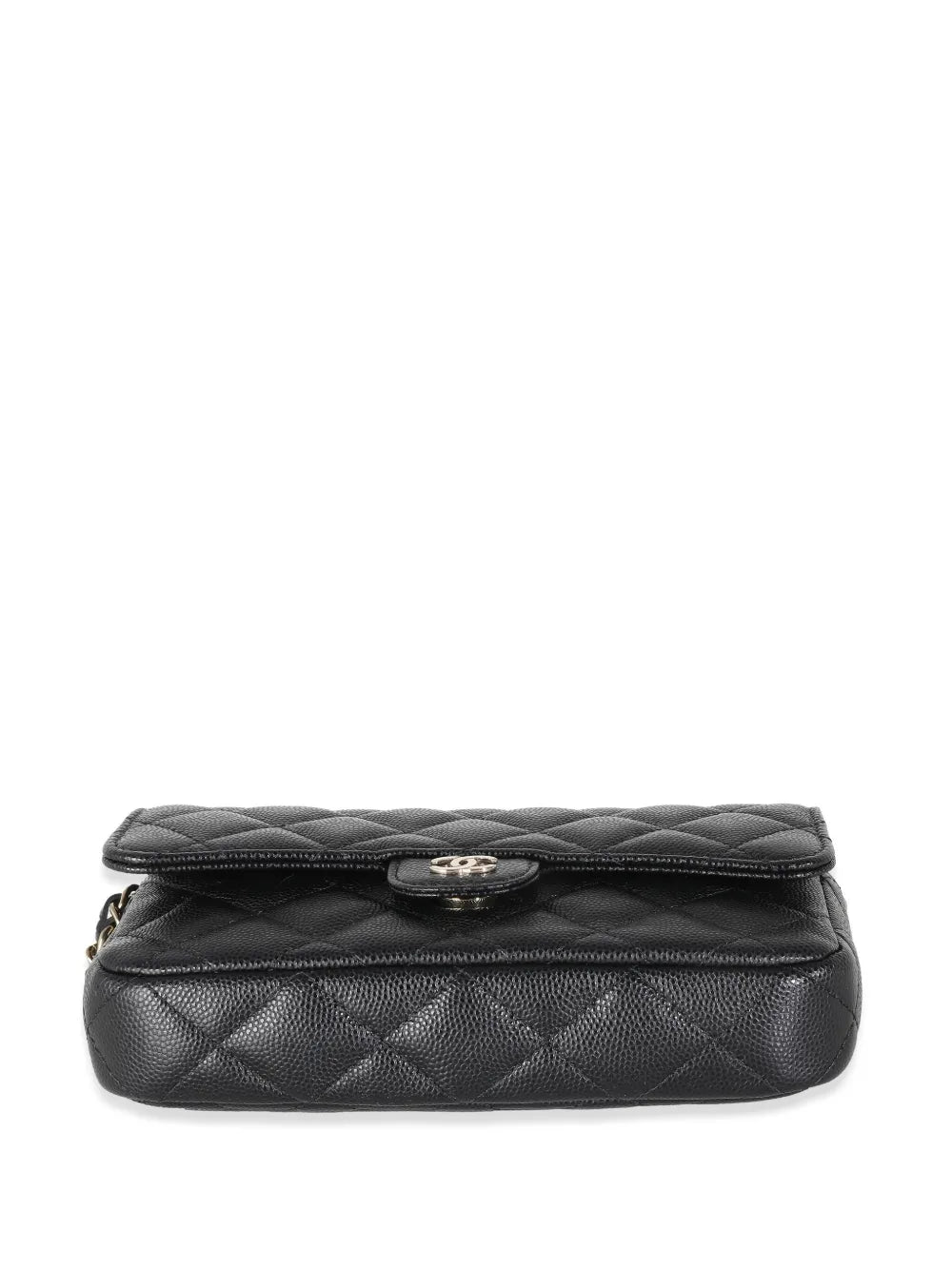 Chanel Pre Owned Diamond Quilted Phone Holder