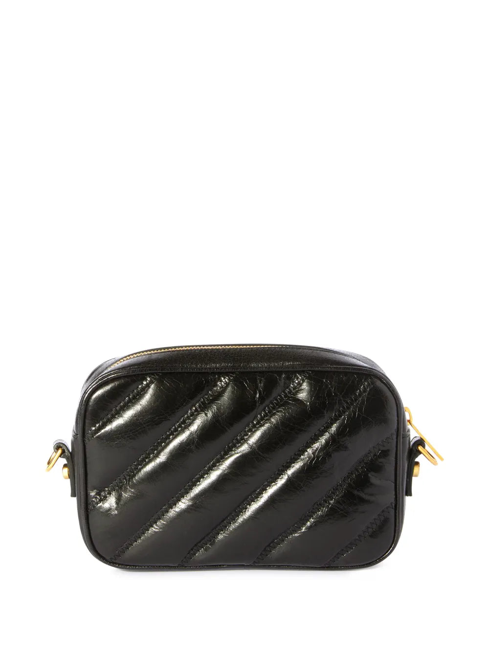 Off White Quilted Camera Bag