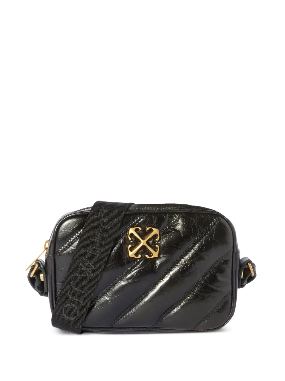 Off White Quilted Camera Bag